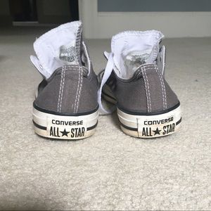 Gray Low Top Converse Sneakers